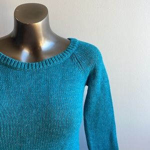 Knit Turquoise Sweater American Eagle Size Medium